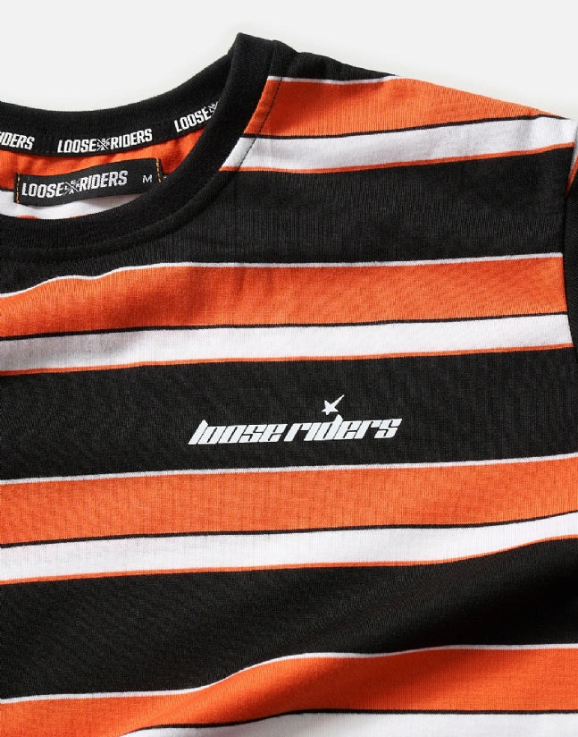 Polera Austin black orange Loose Riders