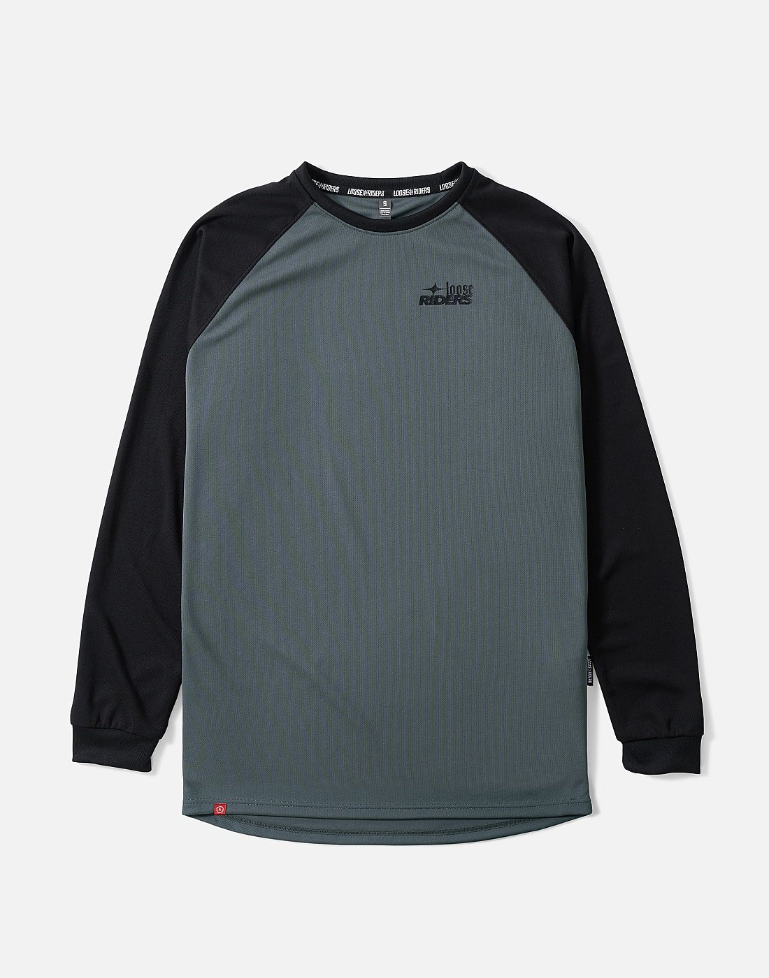 Polera Ess. Grey Black Loose Riders