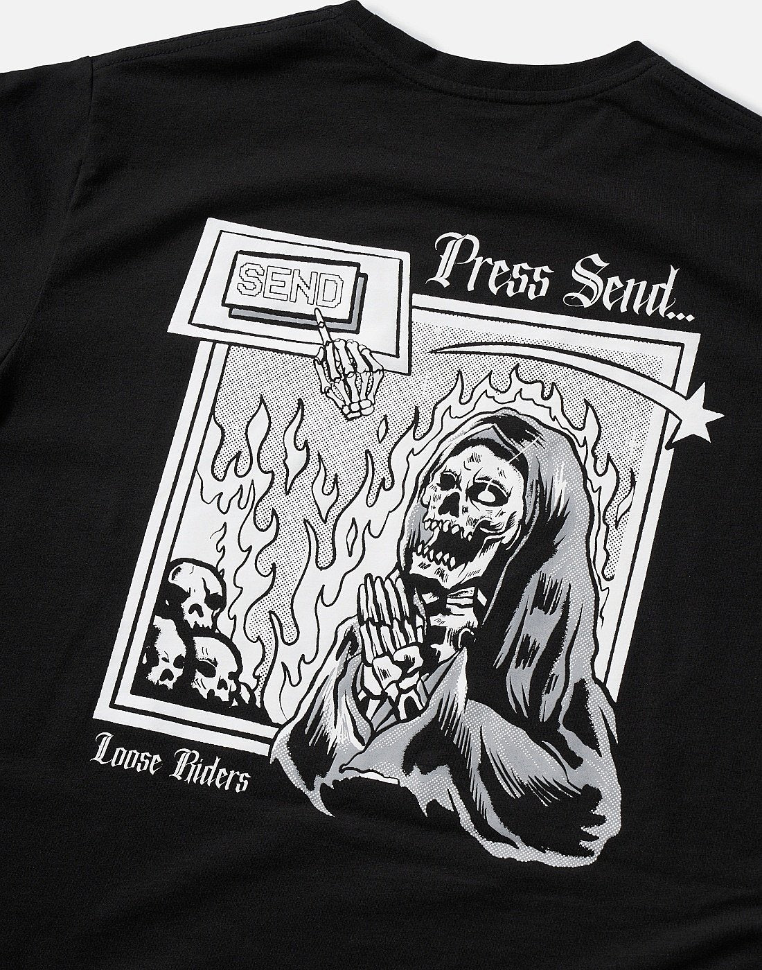 Polera Press Send Loose Riders