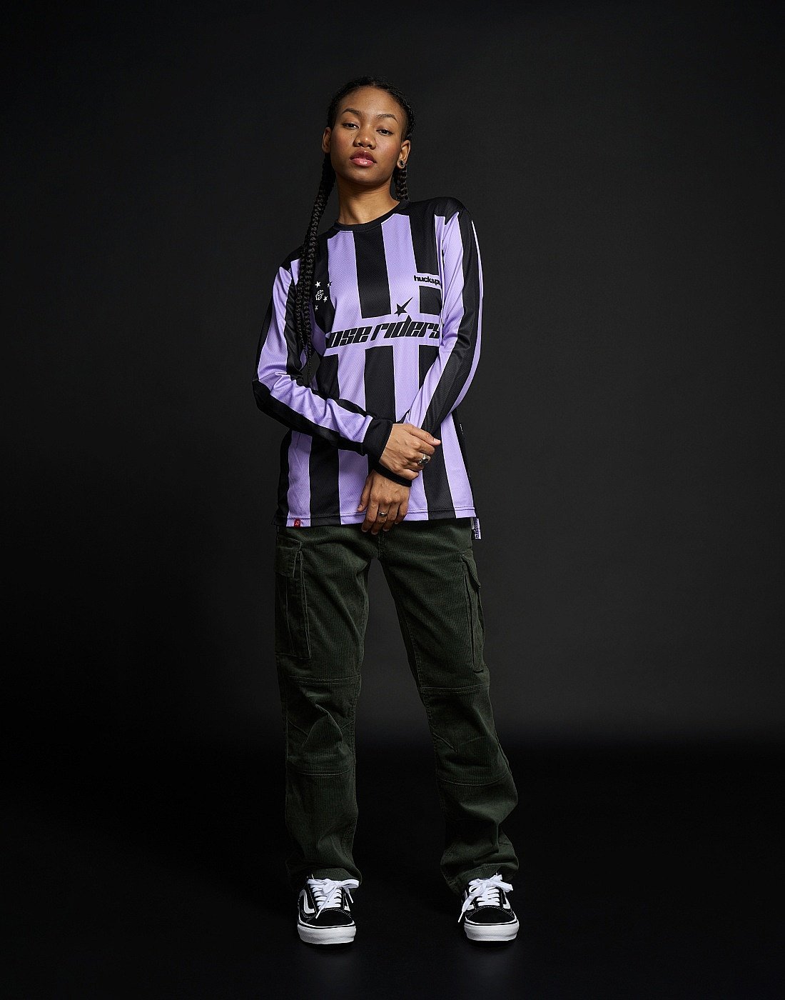 Pantalón District Courdoy Olive Loose Riders