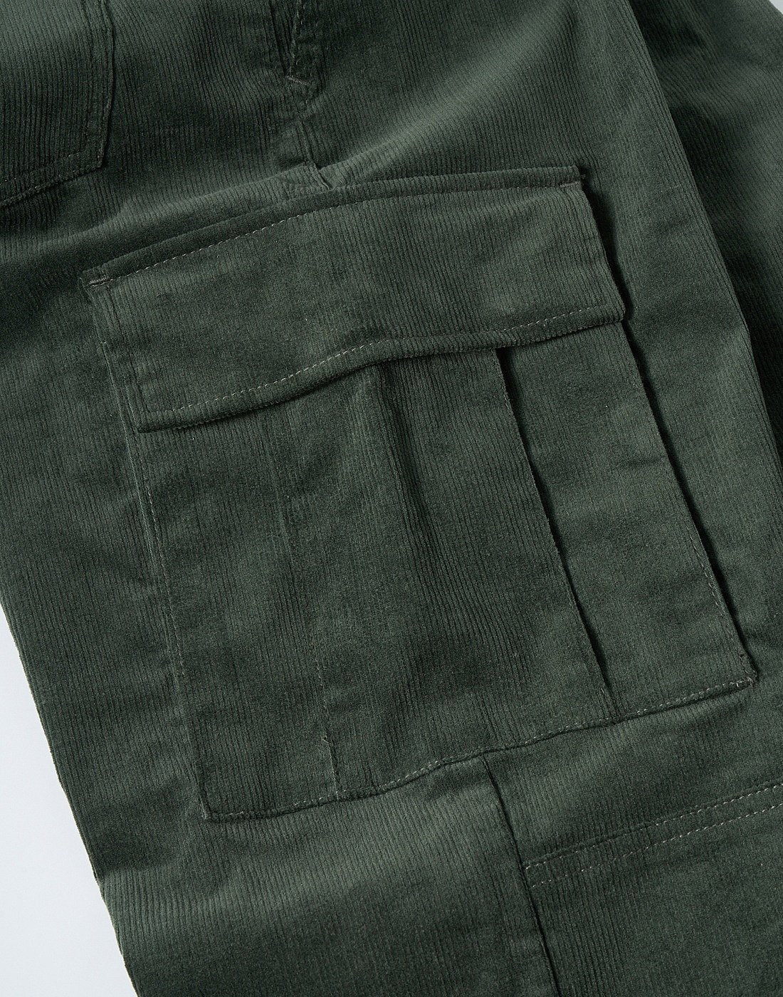 Pantalón District Courdoy Olive Loose Riders