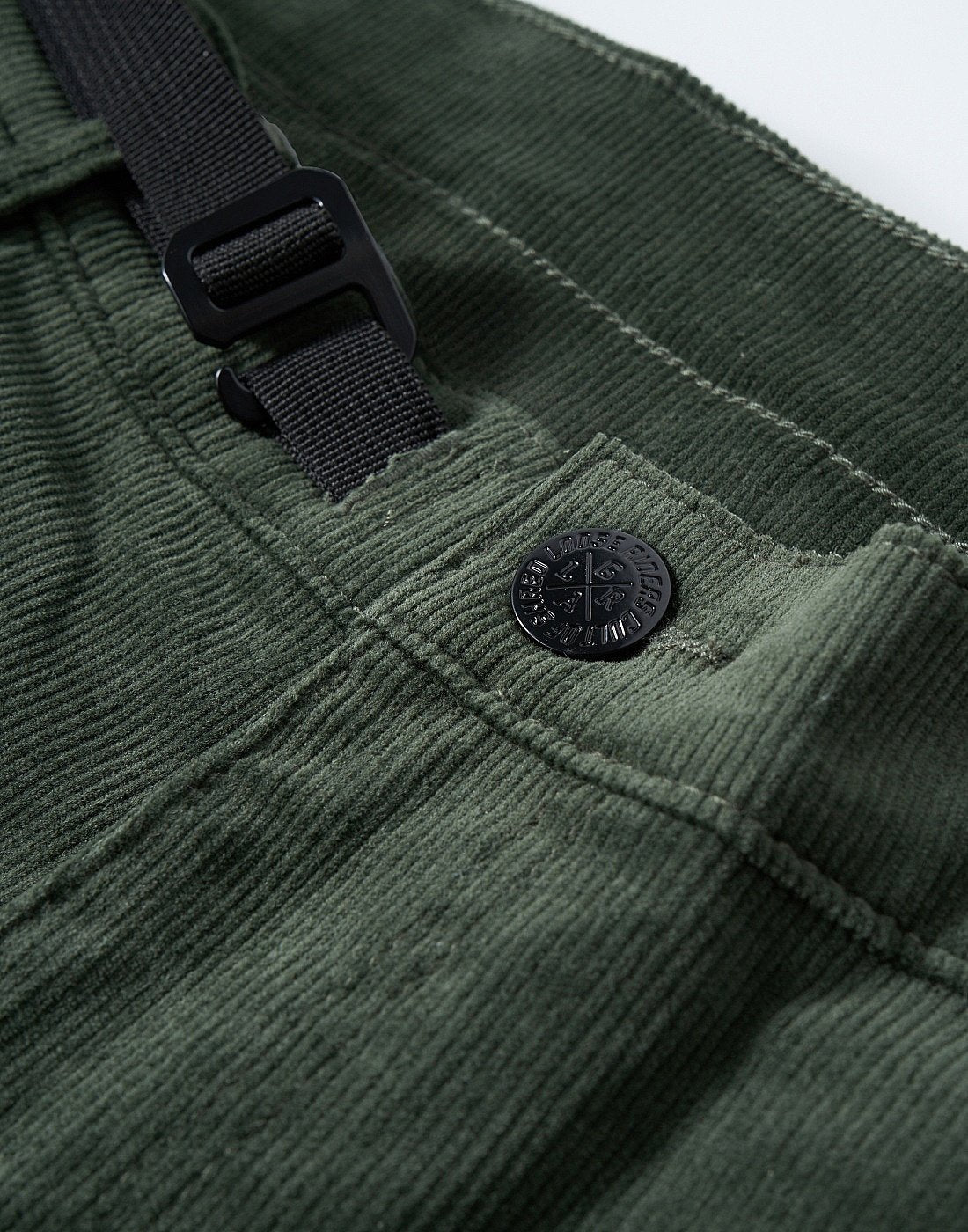 Pantalón District Courdoy Olive Loose Riders