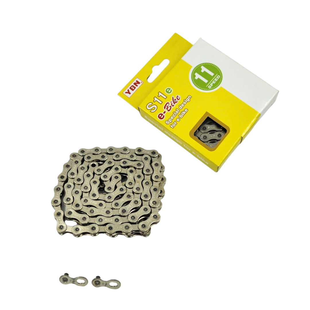 CADENA YBN E-BIKE 11V S11 S2 SILVER 136L