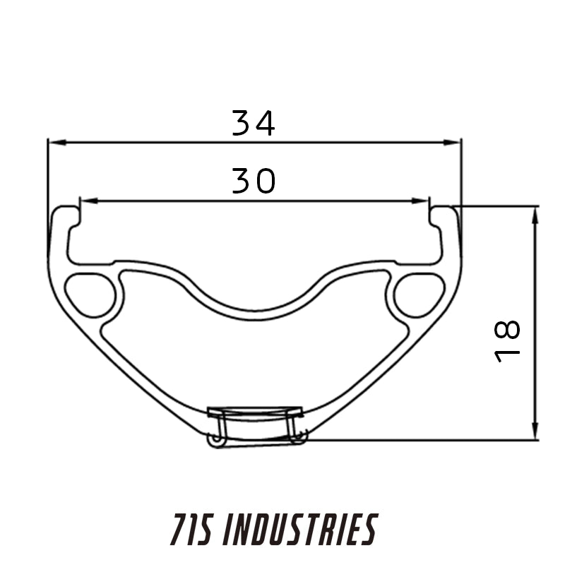 WHEELSET 715IND TRAIL H30 BOOST