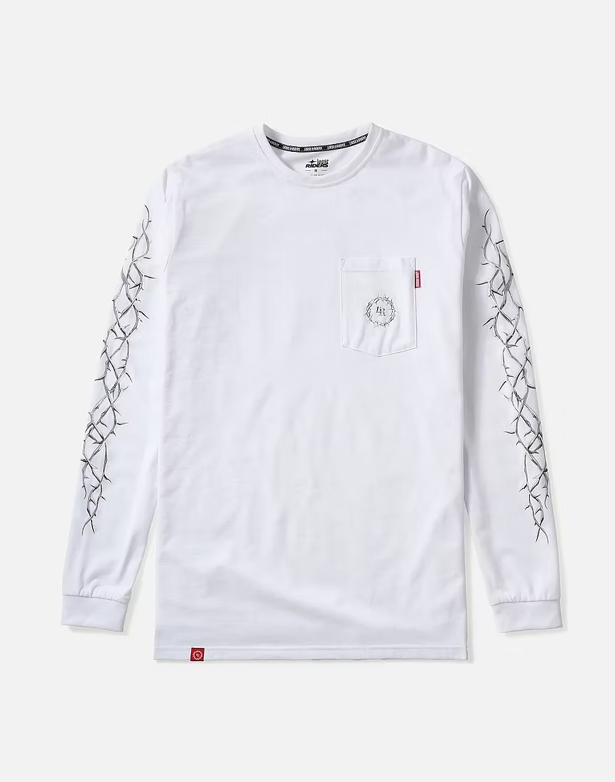 Polera Thorns white Loose Riders