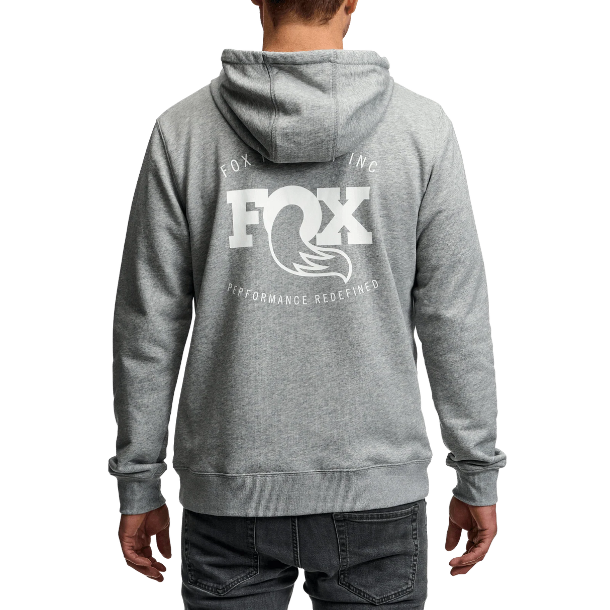 Polerón FOX Suspension Gris Logo Blanco Men