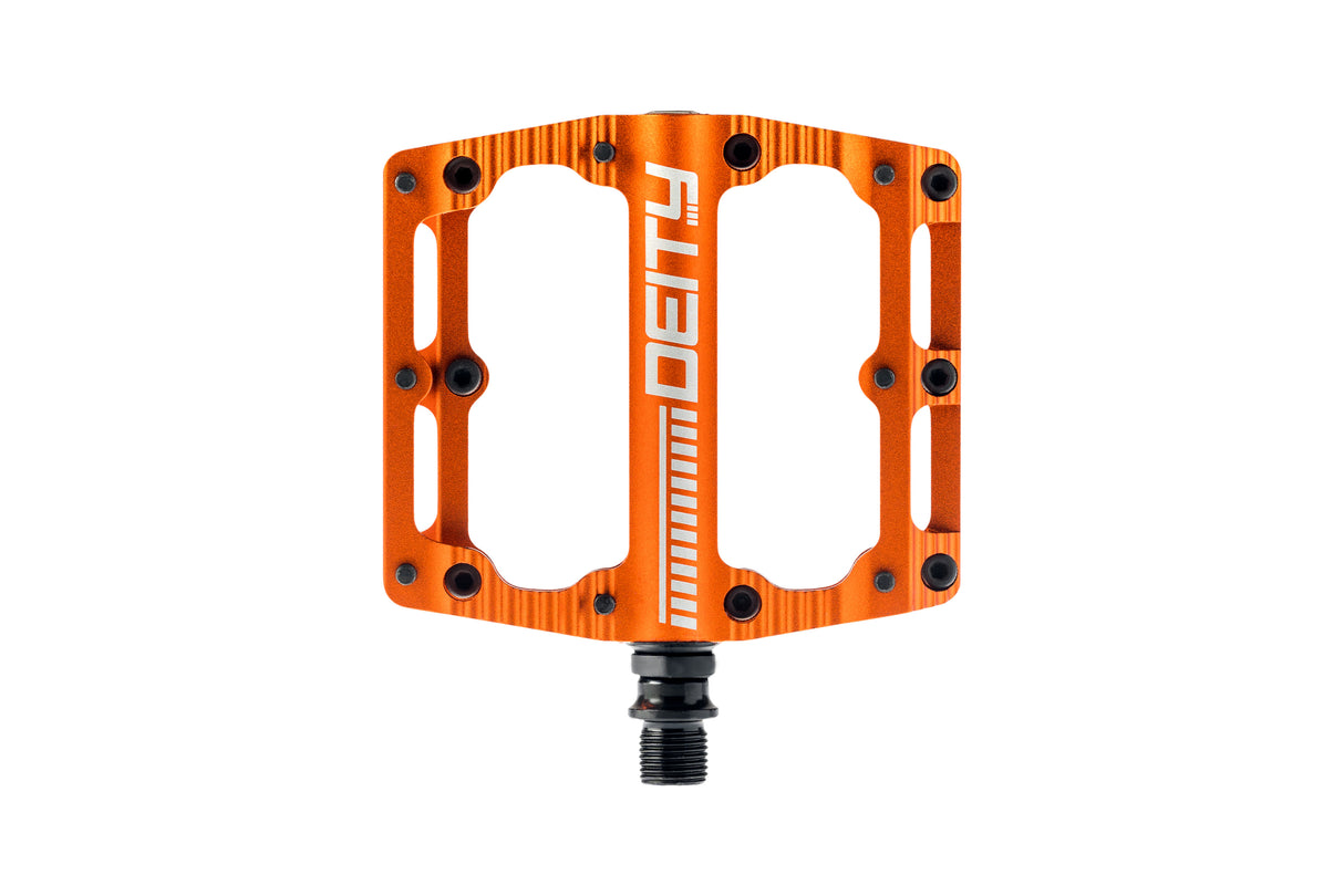 PEDAL FLAT DEITY BLACK KAT ORANGE