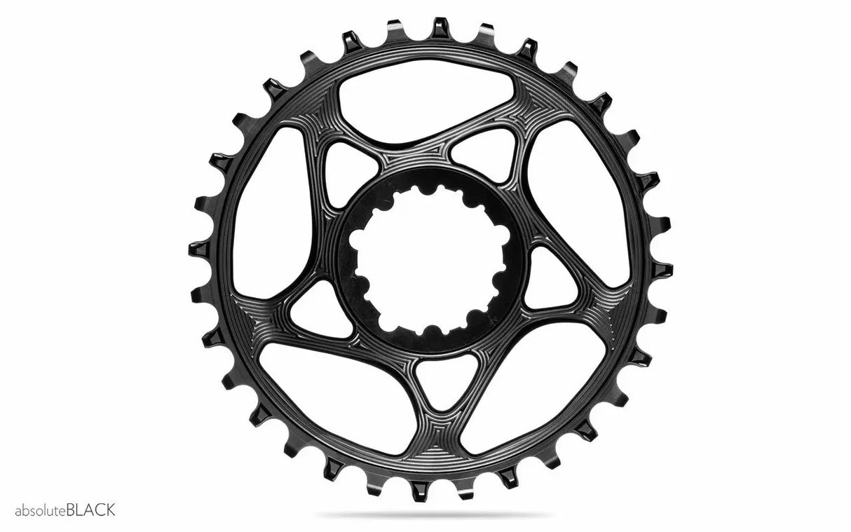 Corona Absolute Black Round Sram Dm Gxp Black