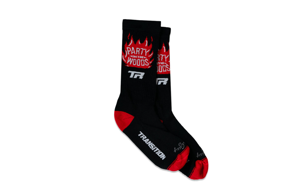 Calcetín Transition Drift Wool Sock (Bonfire Red)