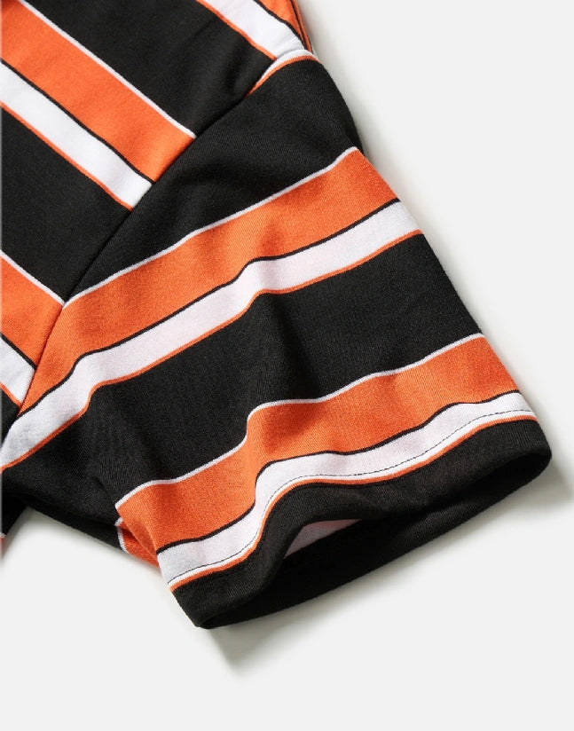 Polera Austin black orange Loose Riders