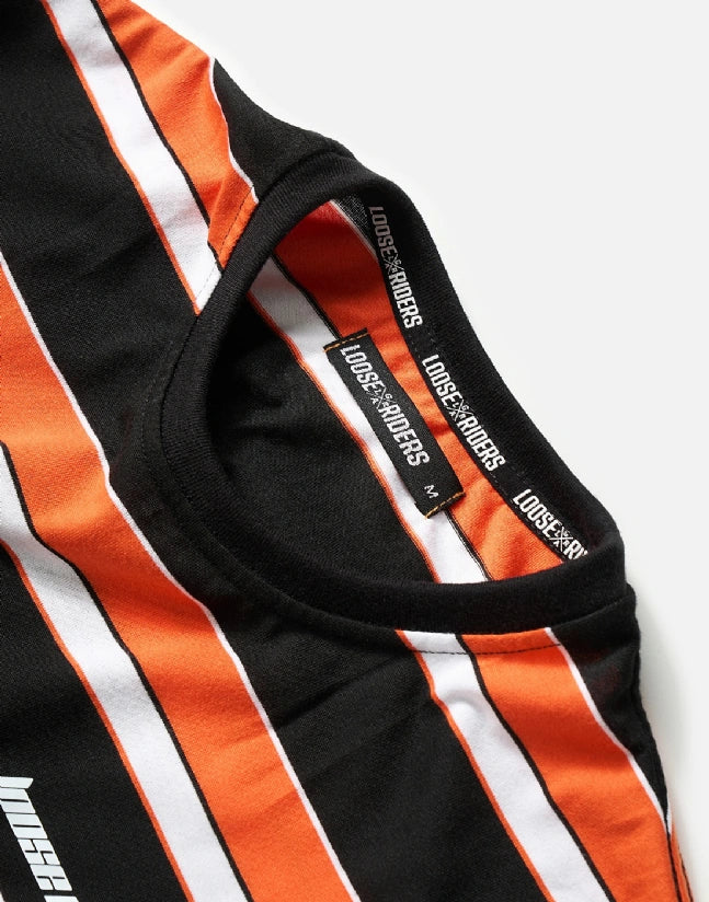 Polera Austin black orange Loose Riders
