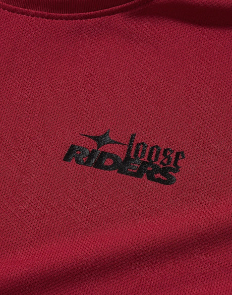Polera Ess. TW burgundy Loose Riders