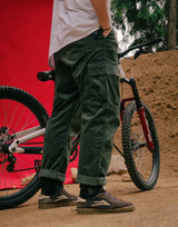 Pantalon Loose Rider District Courdoy Olive
