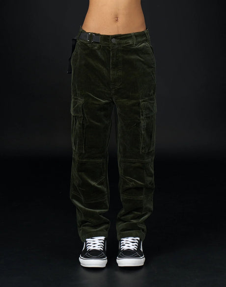 Pantalon Loose Rider District Courdoy Olive