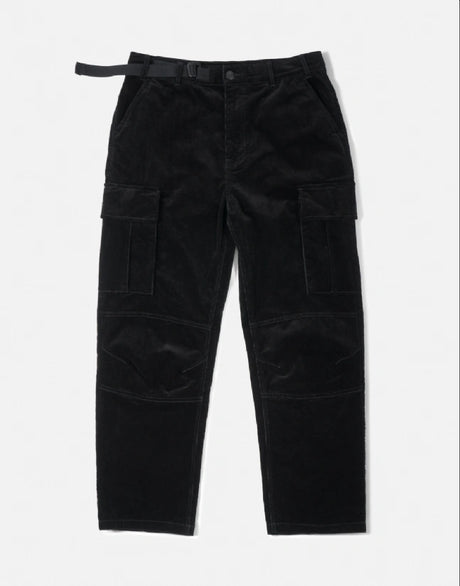 Pantalon District Corduroy Cargo black