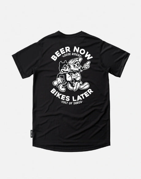 POLERA BEER NOW BIKES LATER