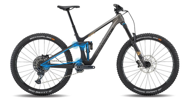 Frameset Transition Spire Carbon Fade to Black