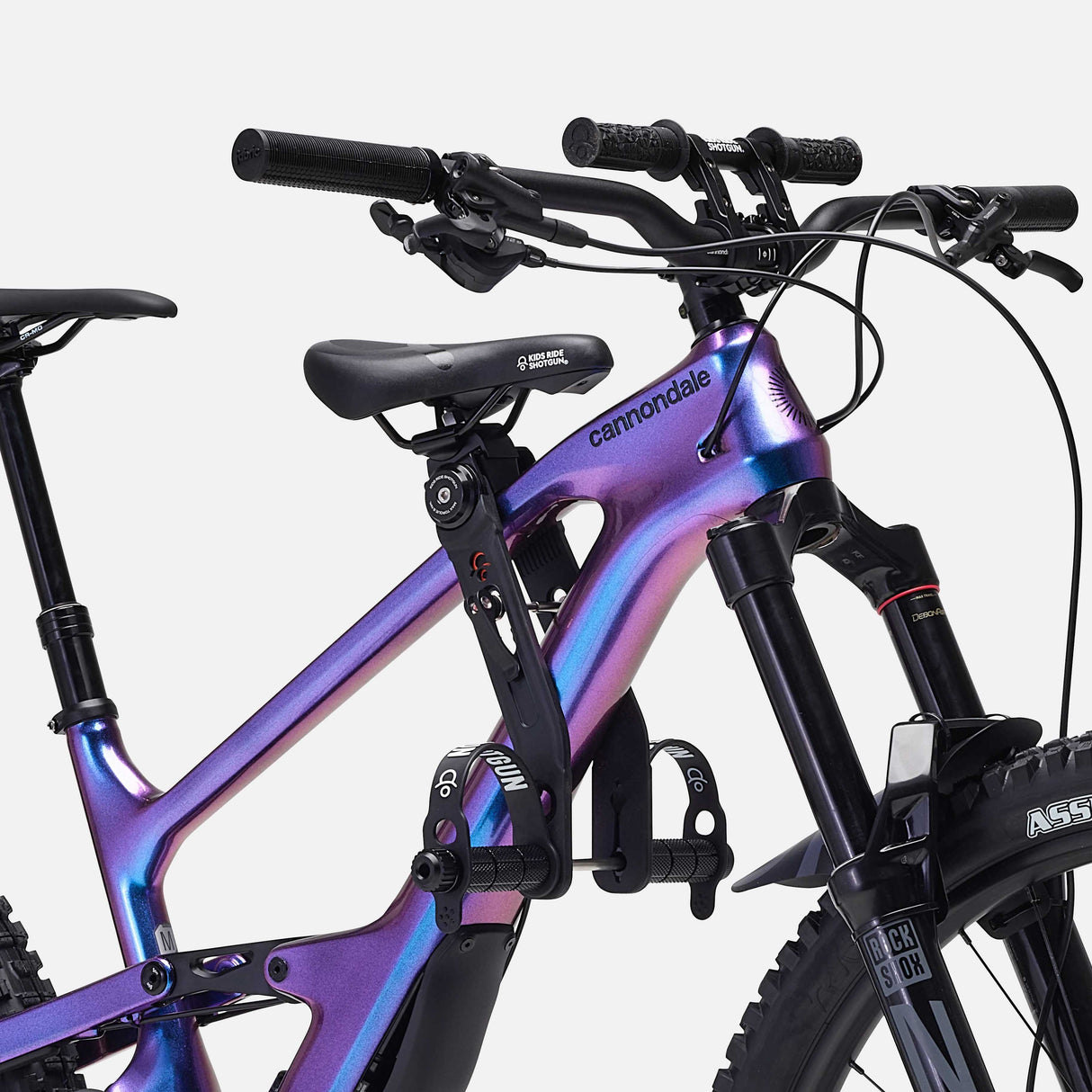 Shotgun 2.0 Combo silla MTB con manubrio fondo gris