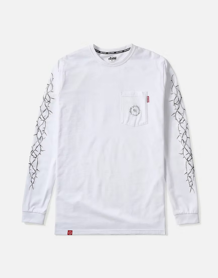 Polera Thorns white Loose Riders