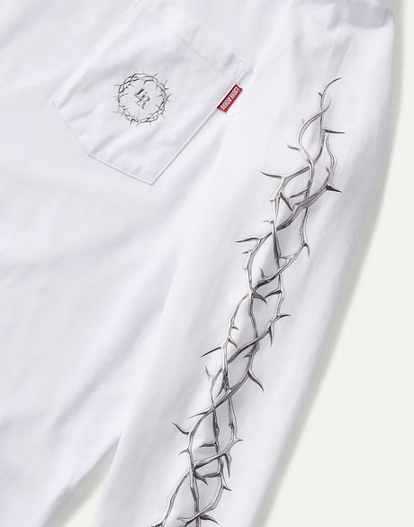 Polera Thorns white Loose Riders