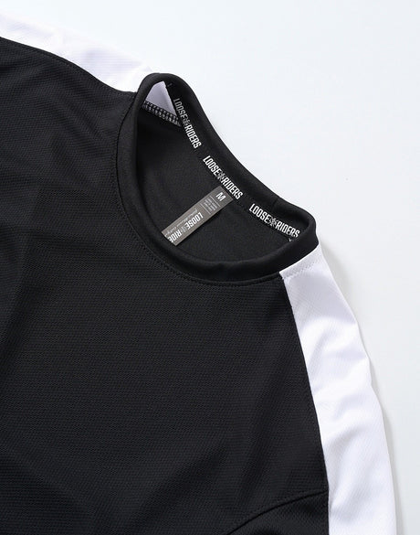 Polera Retro Black Loose Riders