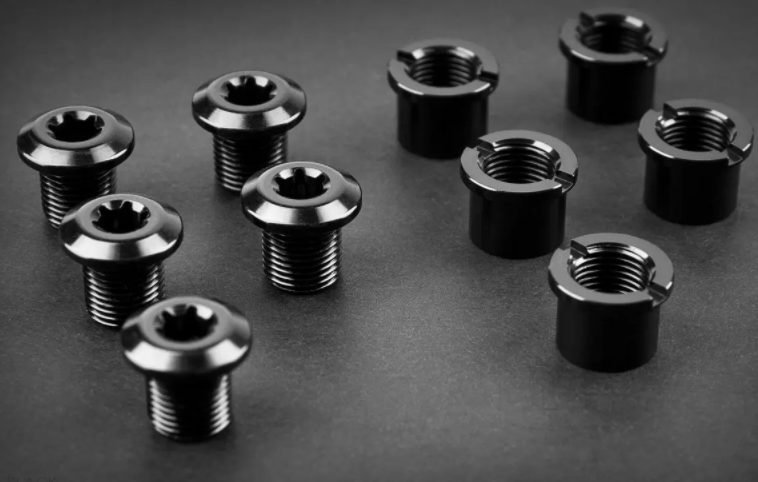 CHAINRING BOLT ABSOLUTE BLACK - 4 short
