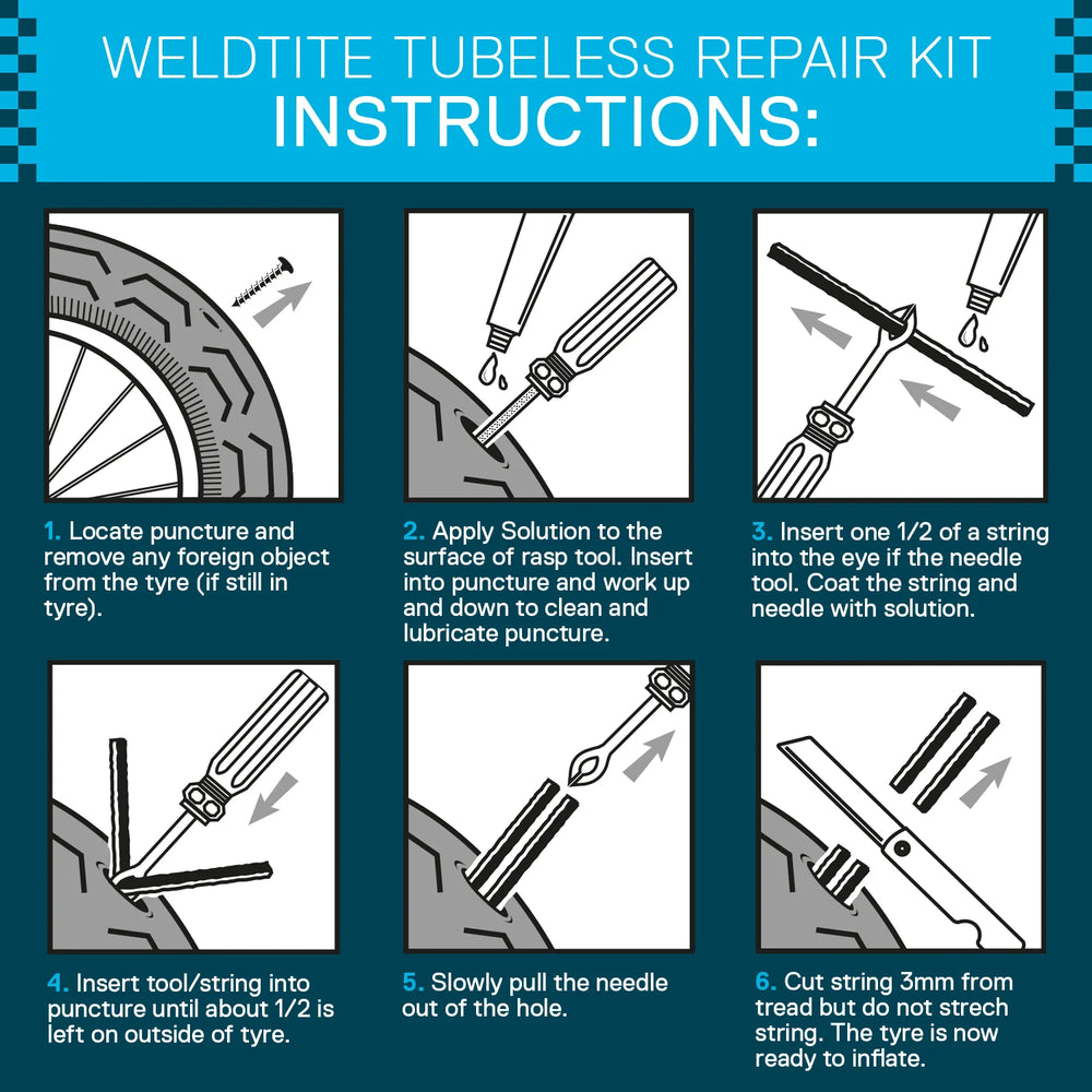 Kit reparación tubular Weldtite