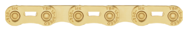 CADENA YBN E-BIKE 12V FLAT TOP MK-H12 TI GOLD 126L