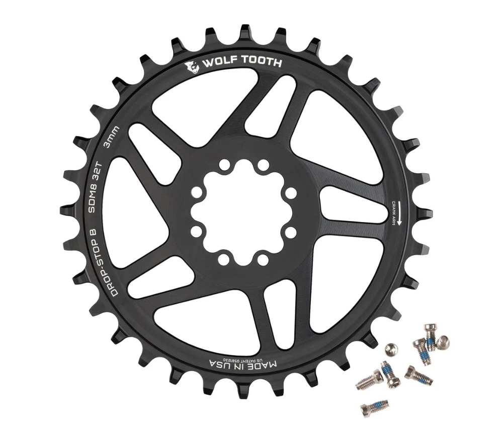 Corona Wolf Tooth Round T-TYPE Black - 30T