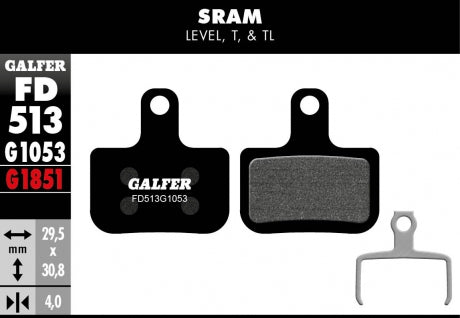 Galfer Pastillas Sram Level, T, TL, TLM y Ultimate (2019-)
