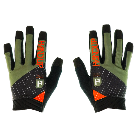 Guante Handup PRO RACE OLIVE/ORANGE