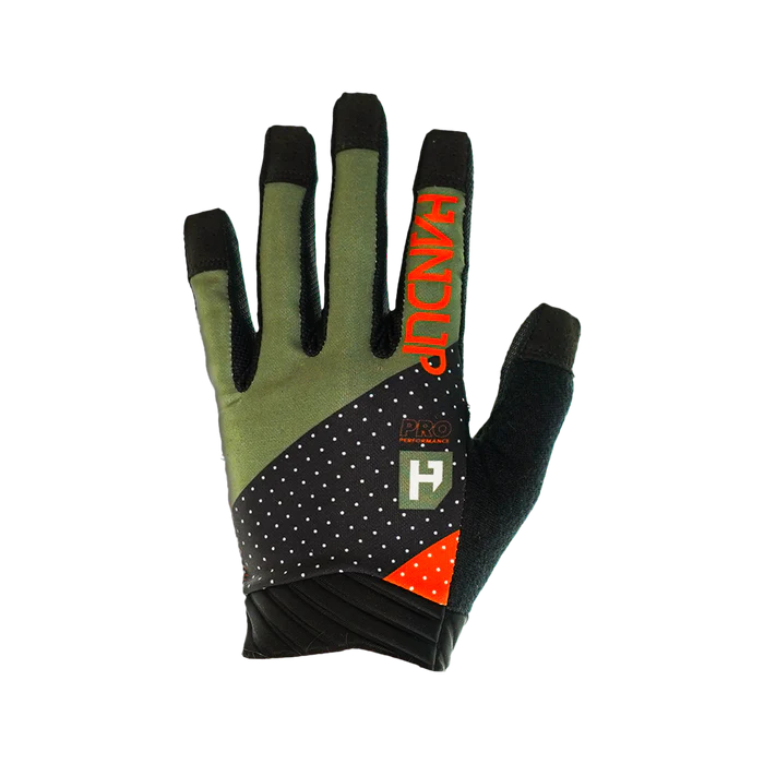 Guante Handup PRO RACE OLIVE/ORANGE