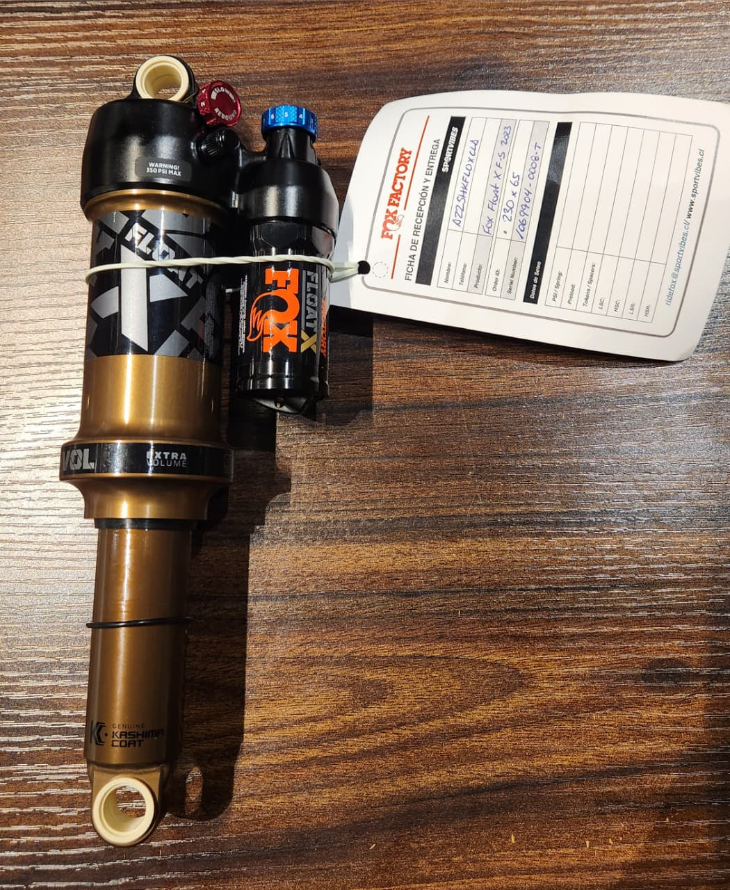 SHOCK 2023 FOX FLOAT X FACTORY KASHIMA 2-POS 230X65