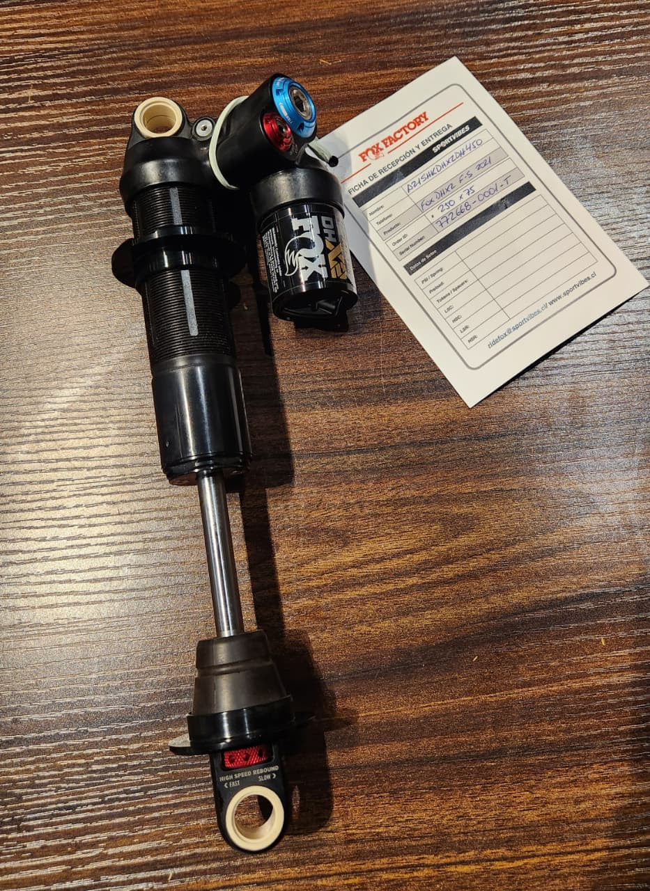 SHOCK 2021 FOX DHX2 FACTORY KASHIMA 250X75 2021