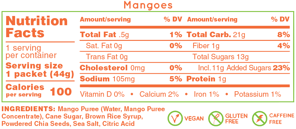 Gel Energético Huma Mango