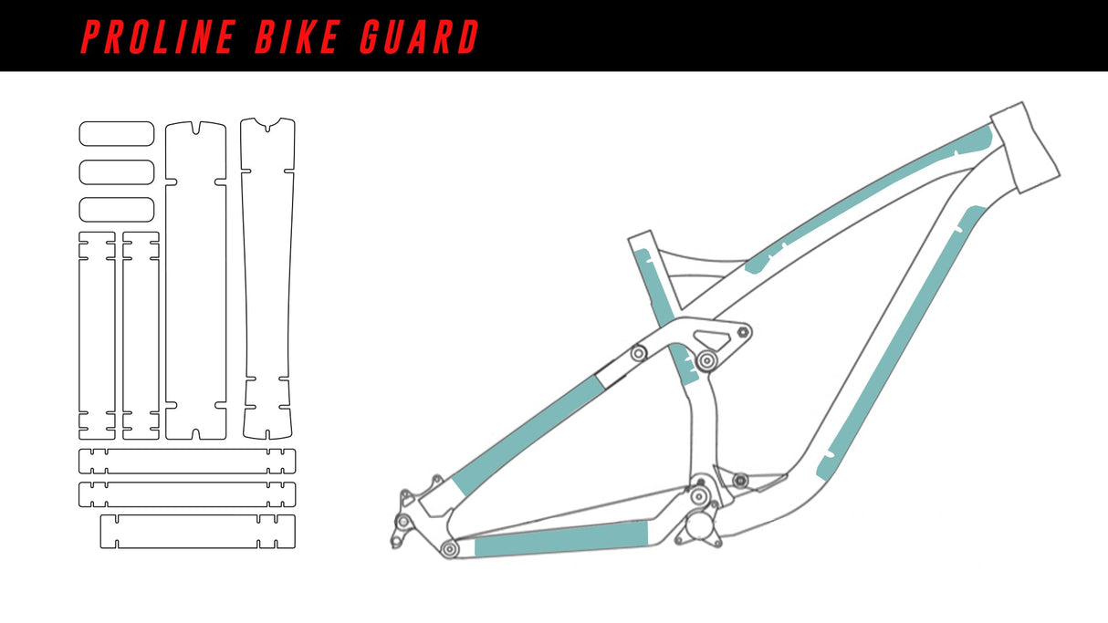 Proline Bike Guard Mapa Black (Cuadro+Horquilla)