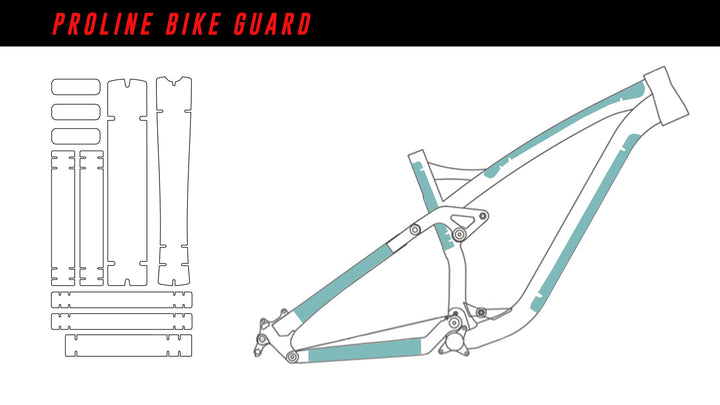 Proline Bike Guard Mapa Transparente (Cuadro+Hoquilla)