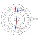 Herramienta Motor External Bb Tool For 3/8" Socket Driver
