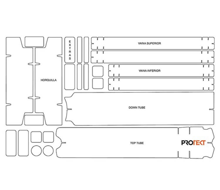 Kit Protector Bicicleta Protek Full Xl