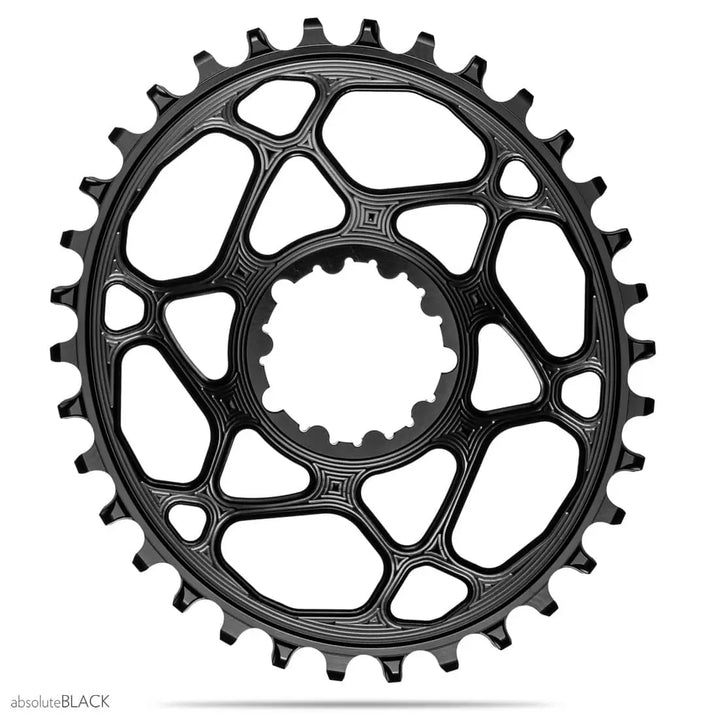 Corona Absolute Black Oval Sram 6 Offset Black