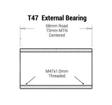 Motor Atornillado (Caja T47) De Ancho 68/73Mm Para Bielas Eje M30 (30/28Mm)